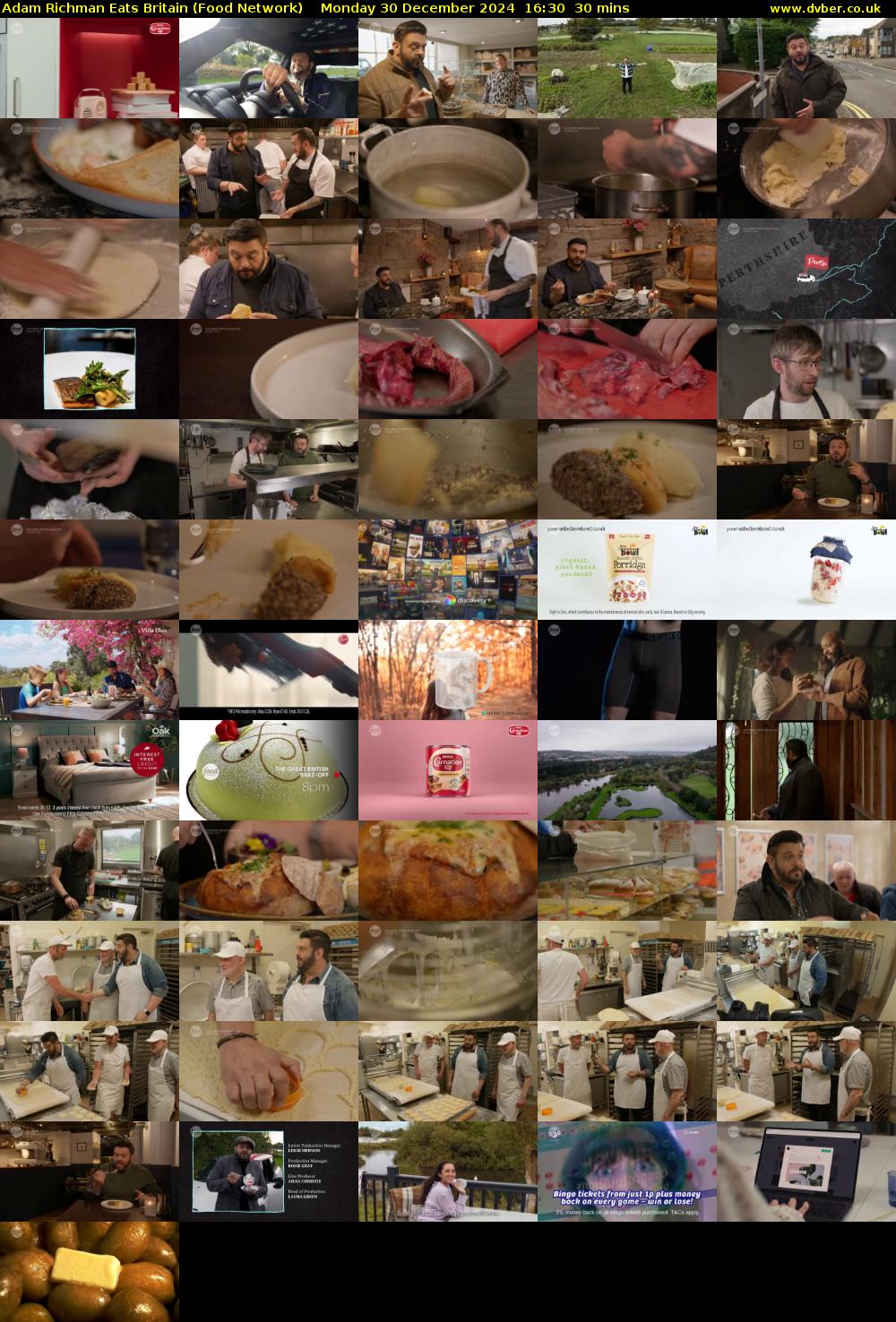 Adam Richman Eats Britain (Food Network) Monday 30 December 2024 16:30 - 17:00