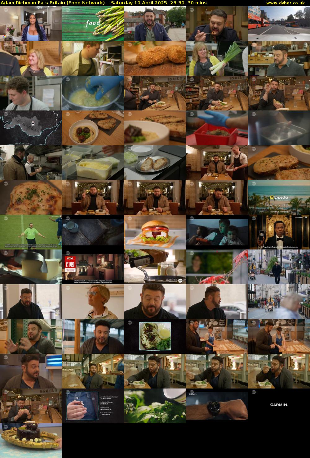 Adam Richman Eats Britain (Food Network) Saturday 19 April 2025 23:30 - 00:00
