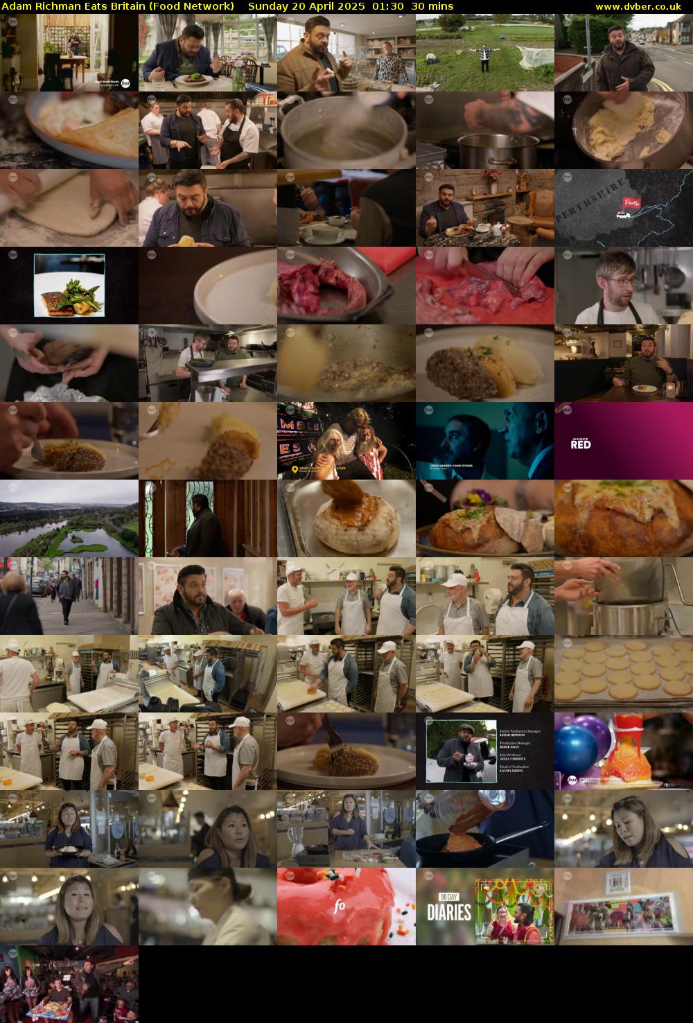 Adam Richman Eats Britain (Food Network) Sunday 20 April 2025 01:30 - 02:00