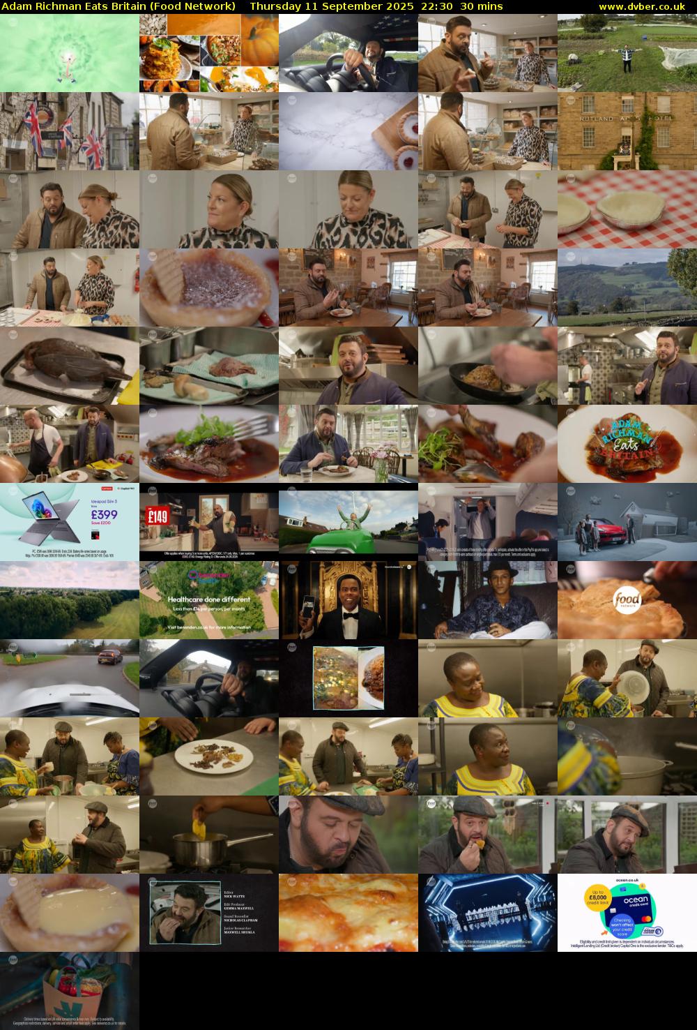 Adam Richman Eats Britain (Food Network) Thursday 11 September 2025 22:30 - 23:00