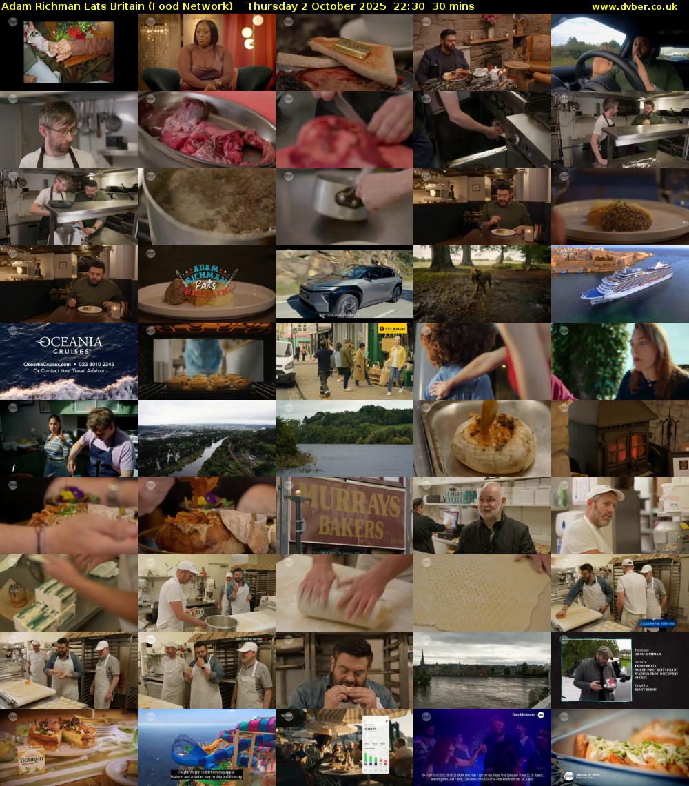Adam Richman Eats Britain (Food Network) Thursday 2 October 2025 22:30 - 23:00