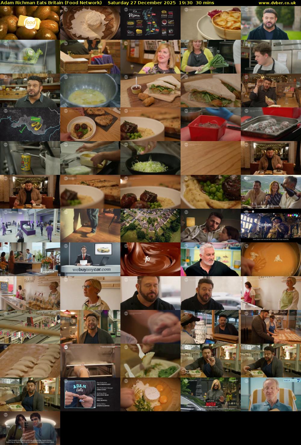 Adam Richman Eats Britain (Food Network) Saturday 27 December 2025 19:30 - 20:00