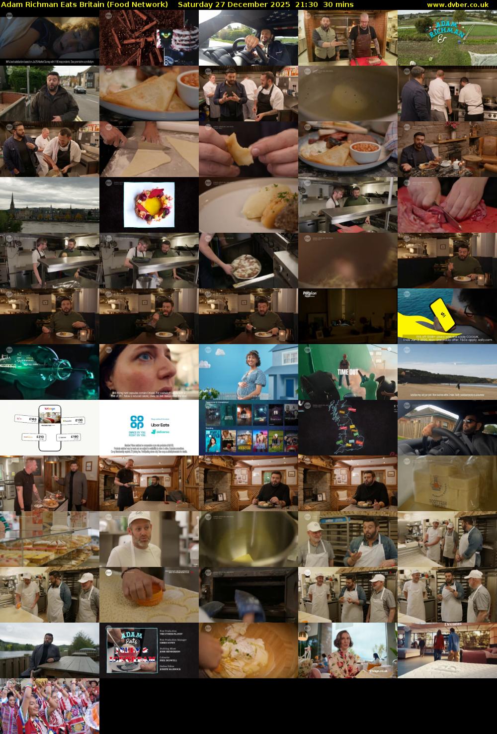 Adam Richman Eats Britain (Food Network) Saturday 27 December 2025 21:30 - 22:00