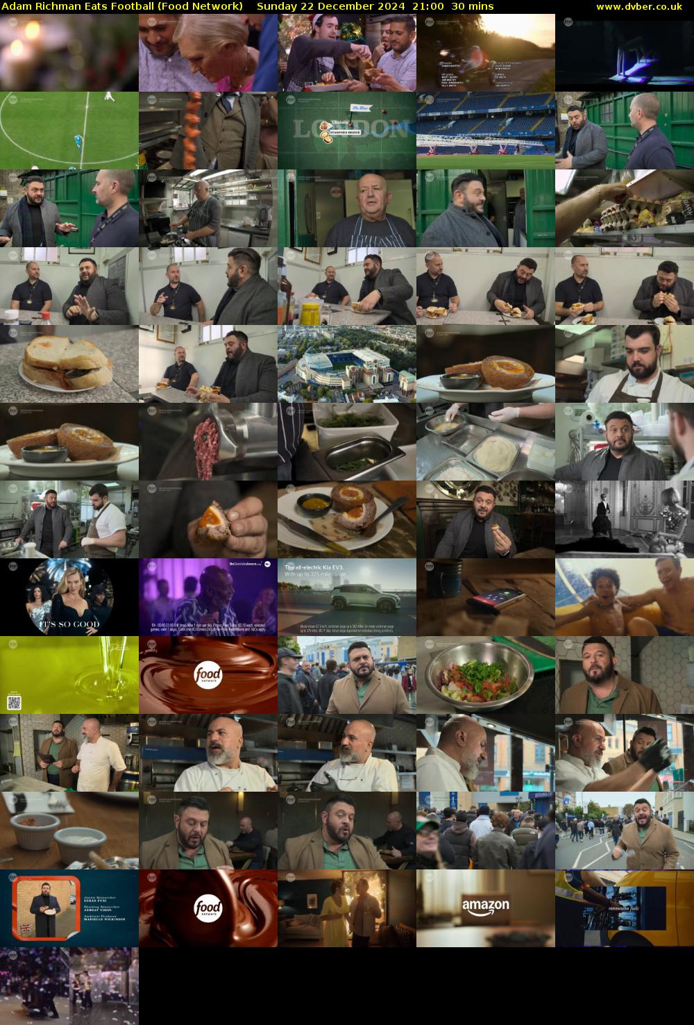 Adam Richman Eats Football (Food Network) Sunday 22 December 2024 21:00 - 21:30