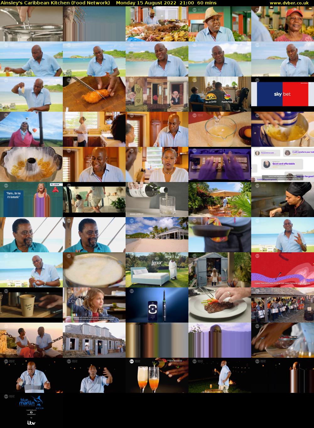 Ainsley's Caribbean Kitchen (Food Network) Monday 15 August 2022 21:00 - 22:00