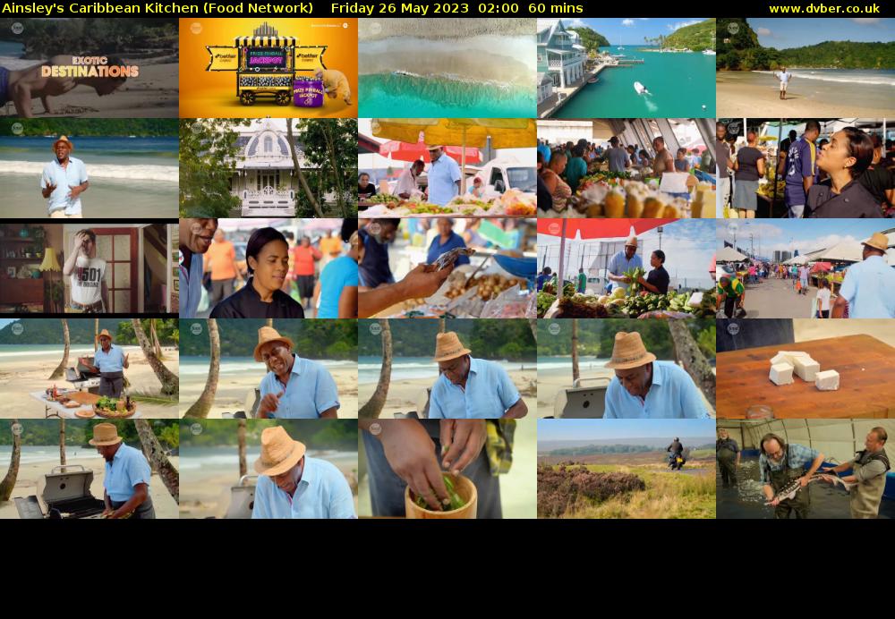 Ainsley's Caribbean Kitchen (Food Network) Friday 26 May 2023 02:00 - 03:00