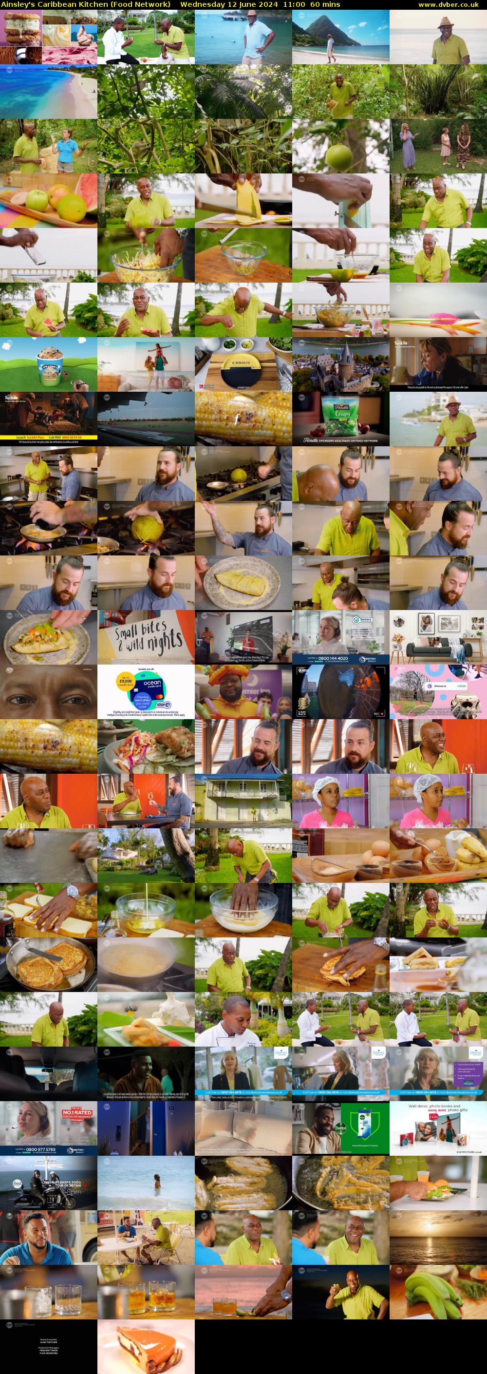 Ainsley's Caribbean Kitchen (Food Network) Wednesday 12 June 2024 11:00 - 12:00