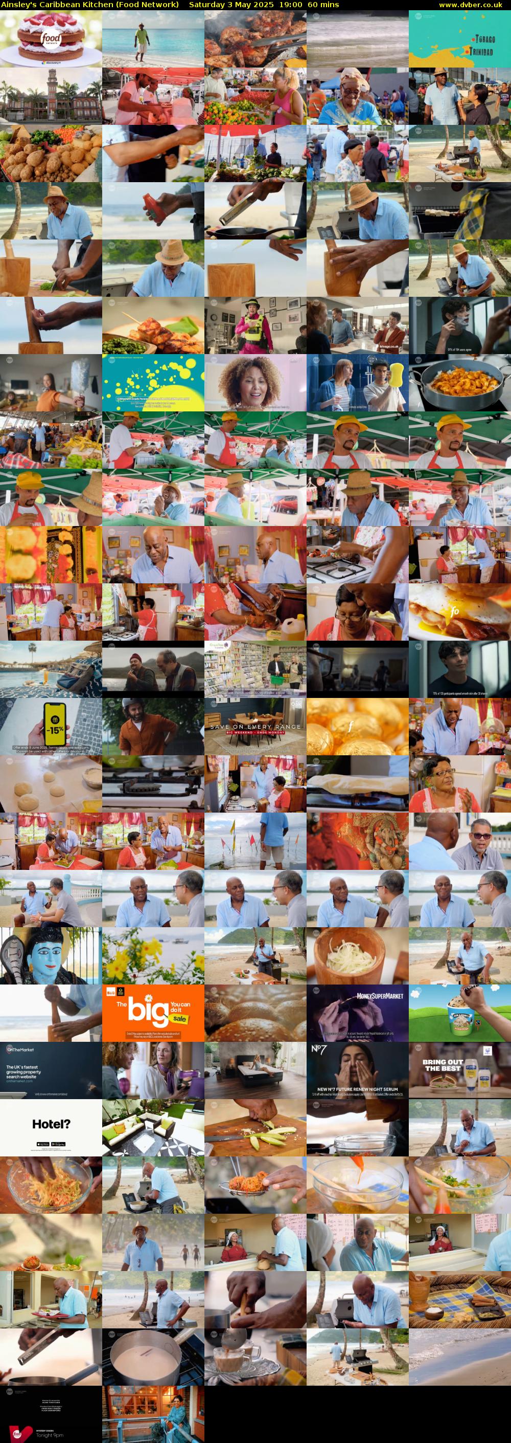 Ainsley's Caribbean Kitchen (Food Network) Saturday 3 May 2025 19:00 - 20:00