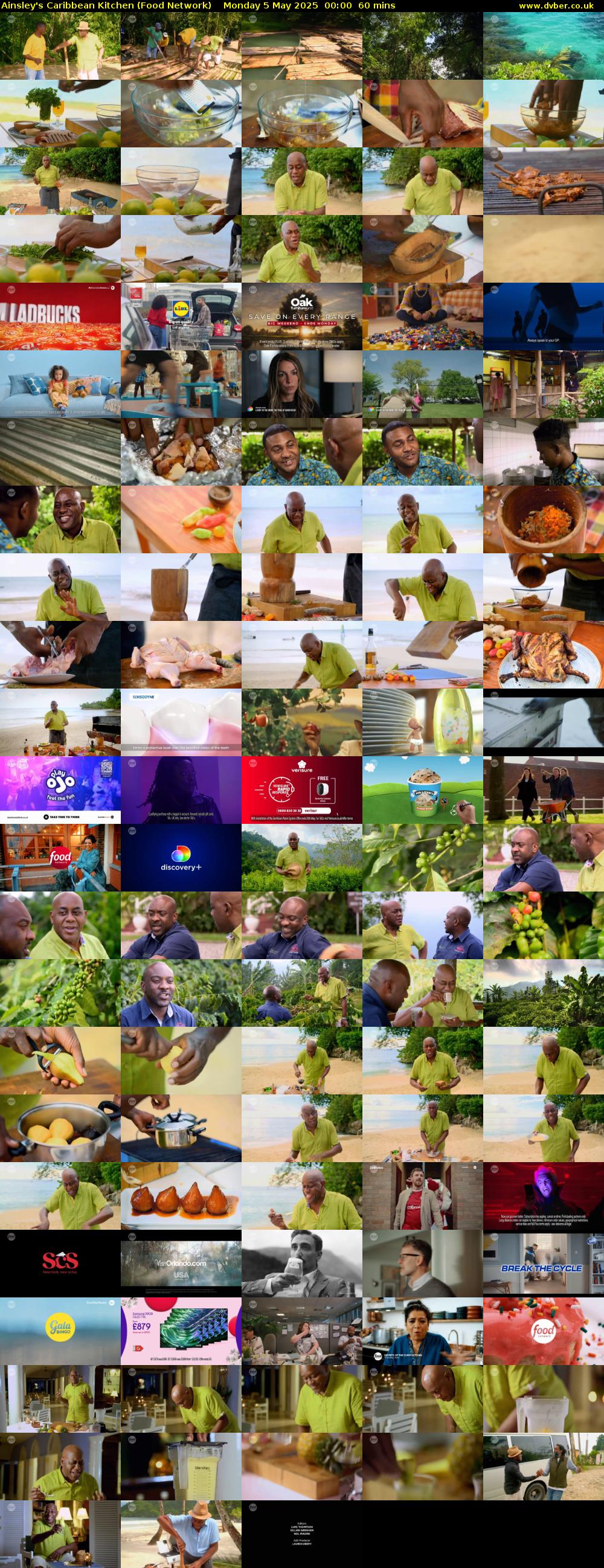 Ainsley's Caribbean Kitchen (Food Network) Monday 5 May 2025 00:00 - 01:00