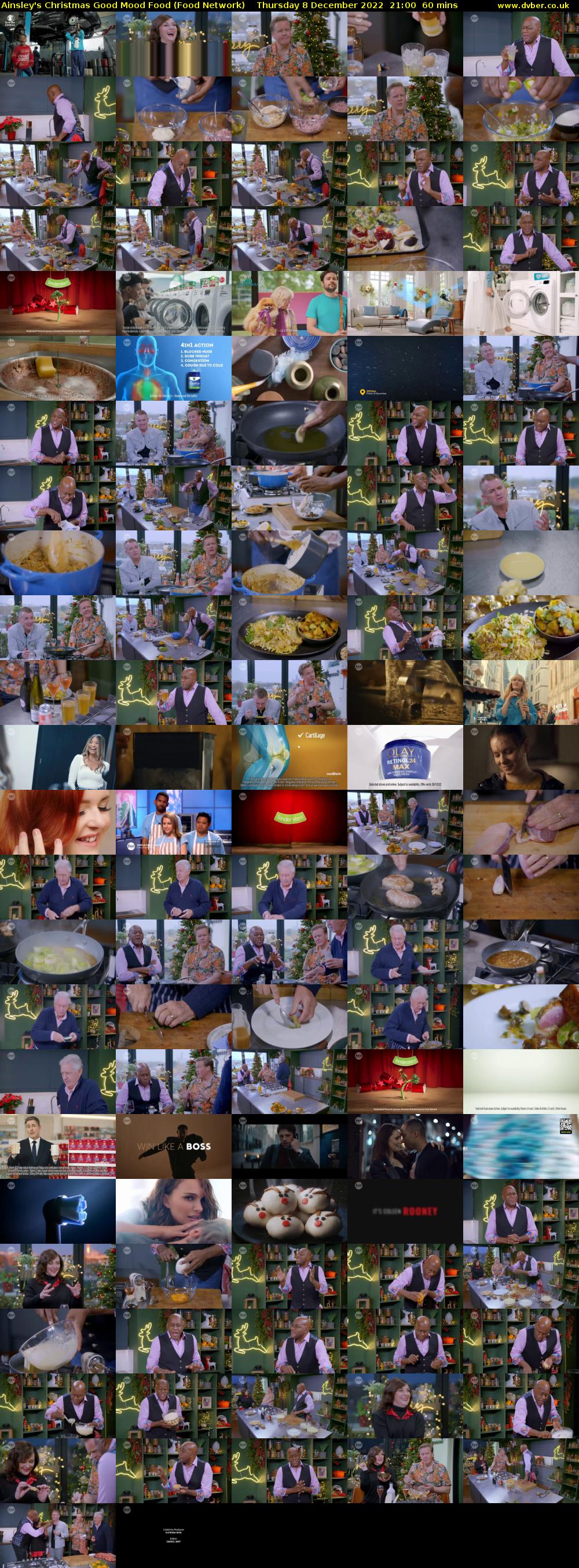 Ainsley's Christmas Good Mood Food (Food Network) Thursday 8 December 2022 21:00 - 22:00