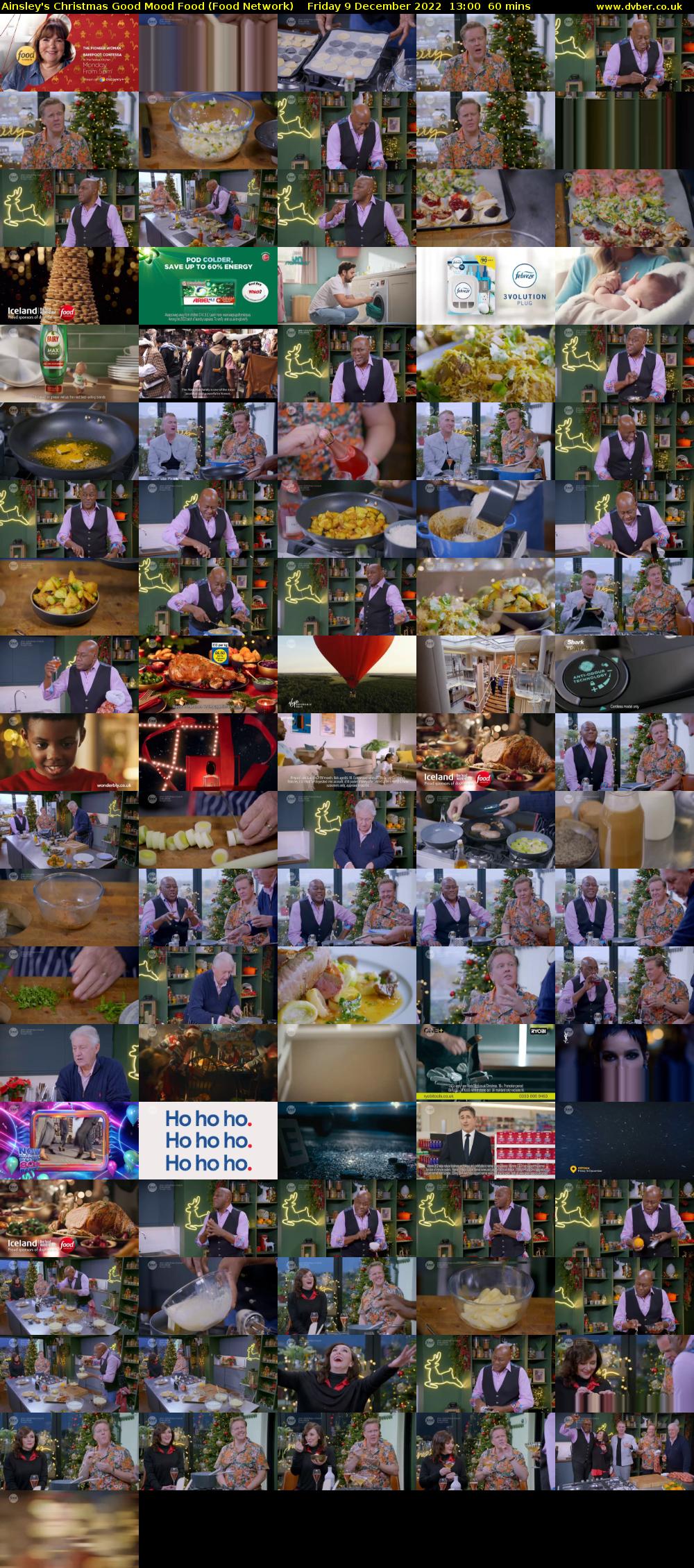 Ainsley's Christmas Good Mood Food (Food Network) Friday 9 December 2022 13:00 - 14:00