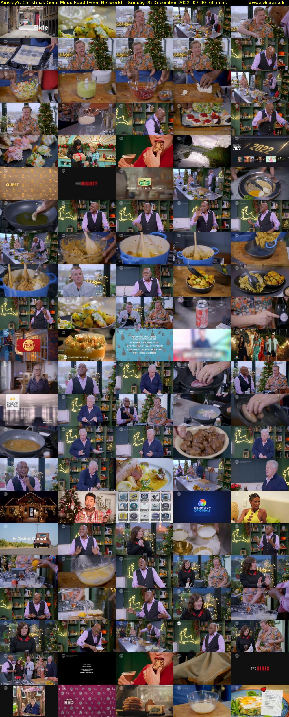 Ainsley's Christmas Good Mood Food (Food Network) Sunday 25 December 2022 07:00 - 08:00