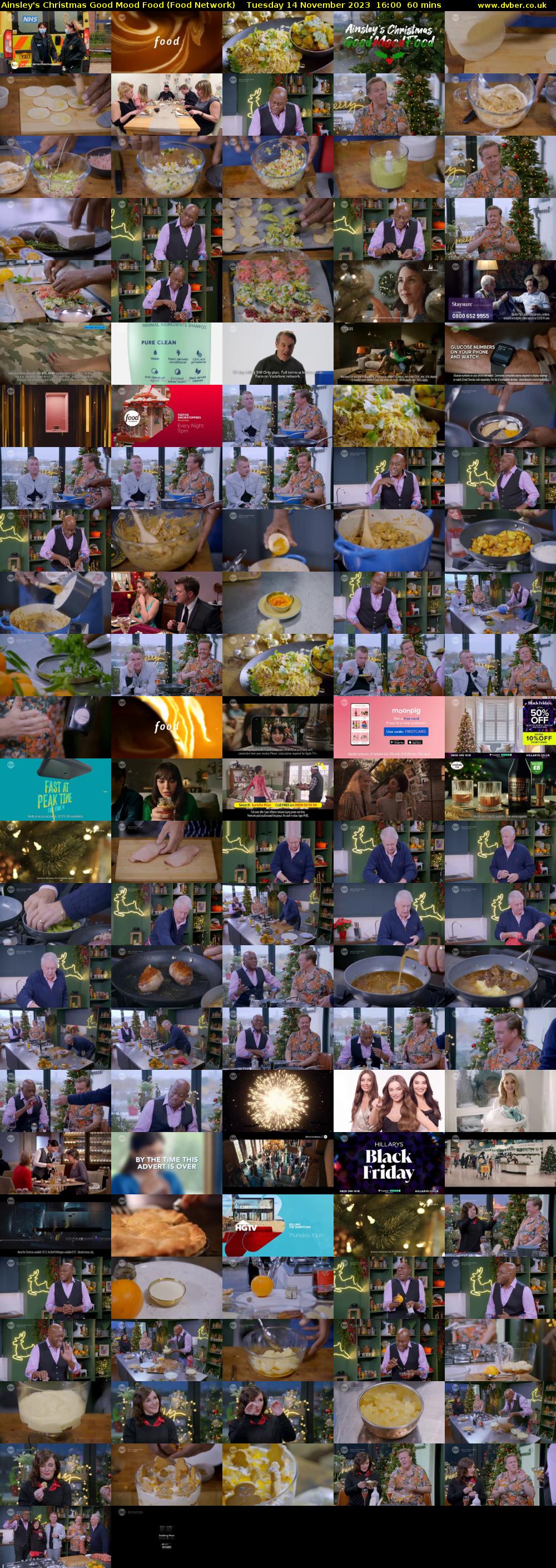Ainsley's Christmas Good Mood Food (Food Network) Tuesday 14 November 2023 16:00 - 17:00