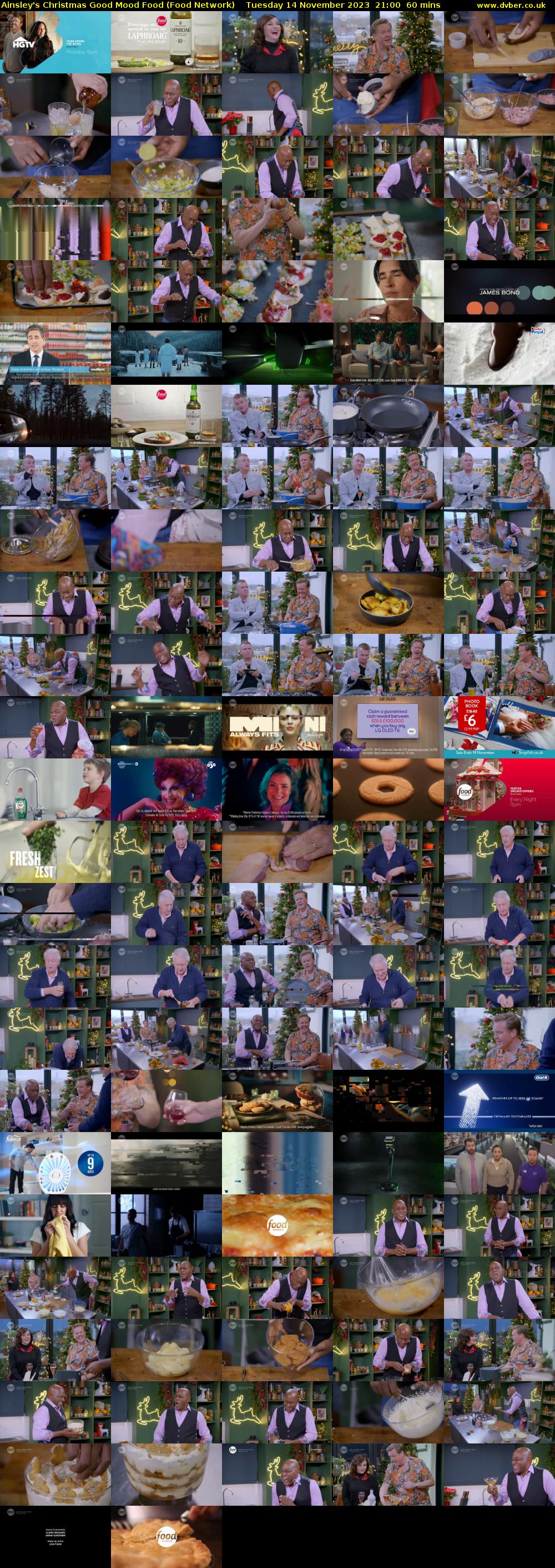 Ainsley's Christmas Good Mood Food (Food Network) Tuesday 14 November 2023 21:00 - 22:00