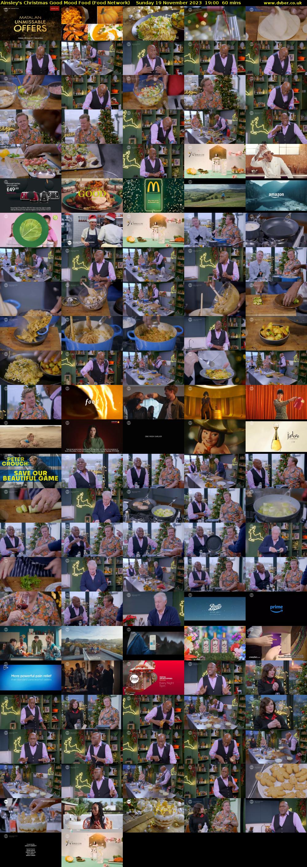 Ainsley's Christmas Good Mood Food (Food Network) Sunday 19 November 2023 19:00 - 20:00