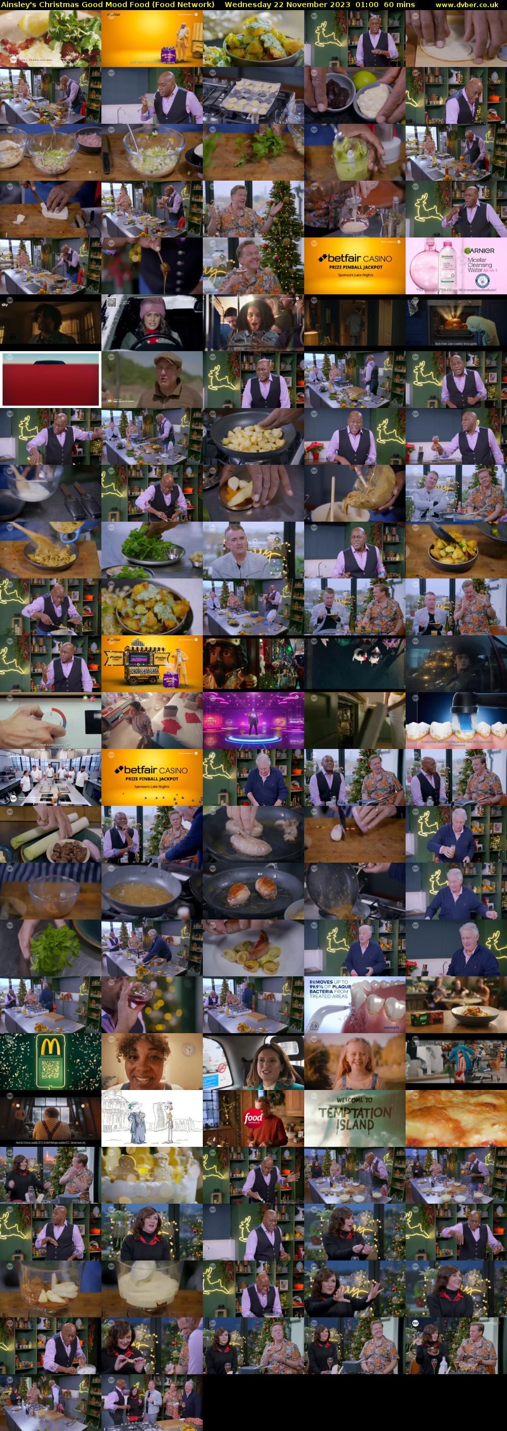 Ainsley's Christmas Good Mood Food (Food Network) Wednesday 22 November 2023 01:00 - 02:00