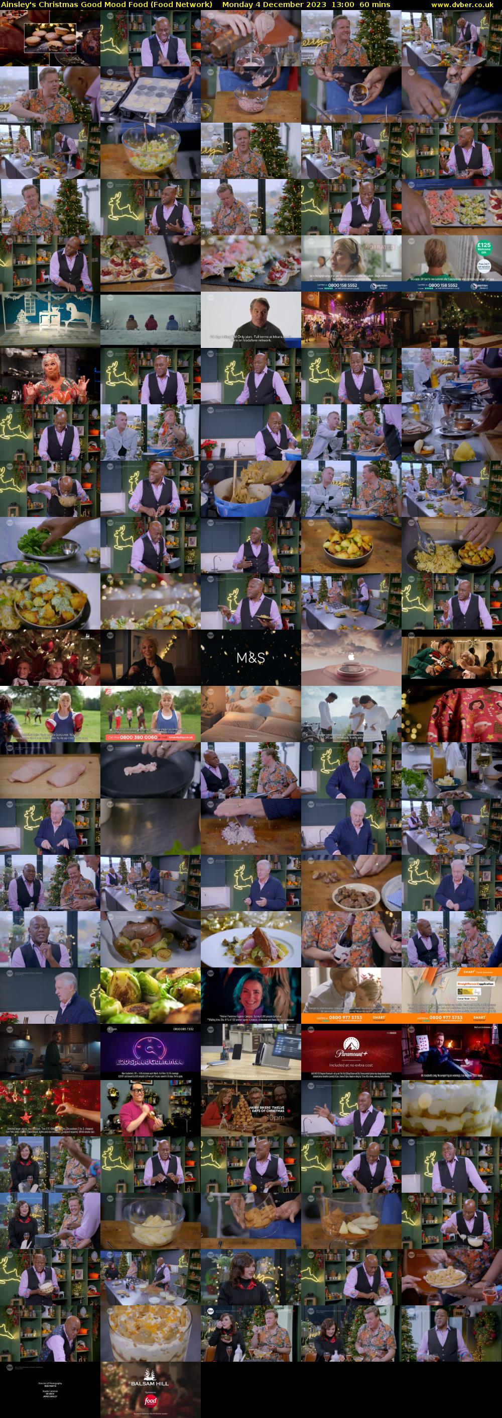 Ainsley's Christmas Good Mood Food (Food Network) Monday 4 December 2023 13:00 - 14:00