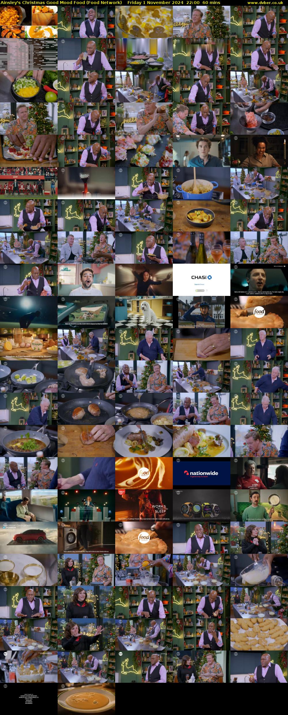 Ainsley's Christmas Good Mood Food (Food Network) Friday 1 November 2024 22:00 - 23:00