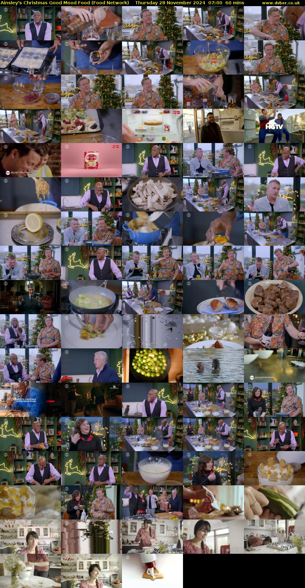 Ainsley's Christmas Good Mood Food (Food Network) Thursday 28 November 2024 07:00 - 08:00