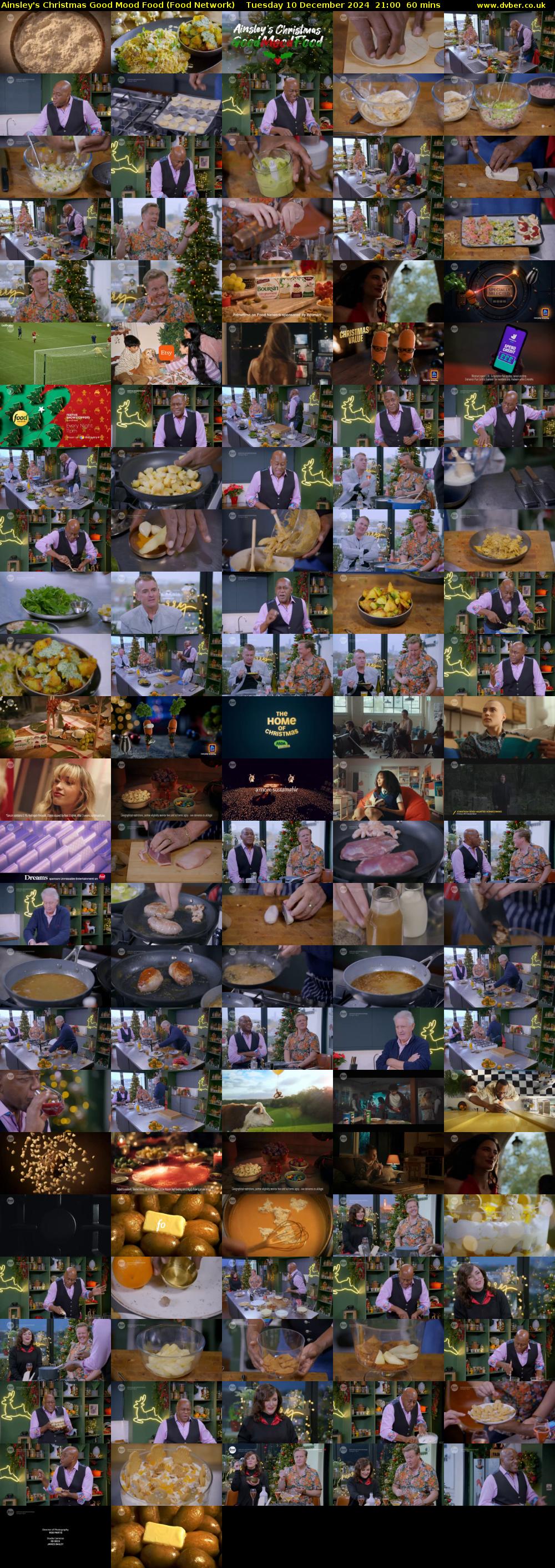 Ainsley's Christmas Good Mood Food (Food Network) Tuesday 10 December 2024 21:00 - 22:00