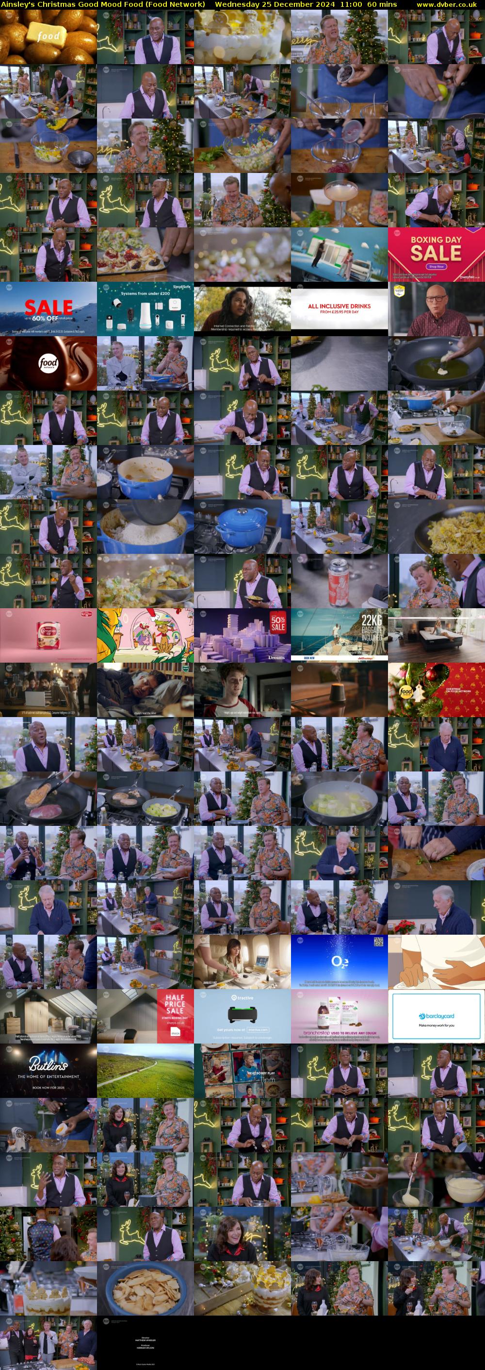 Ainsley's Christmas Good Mood Food (Food Network) Wednesday 25 December 2024 11:00 - 12:00