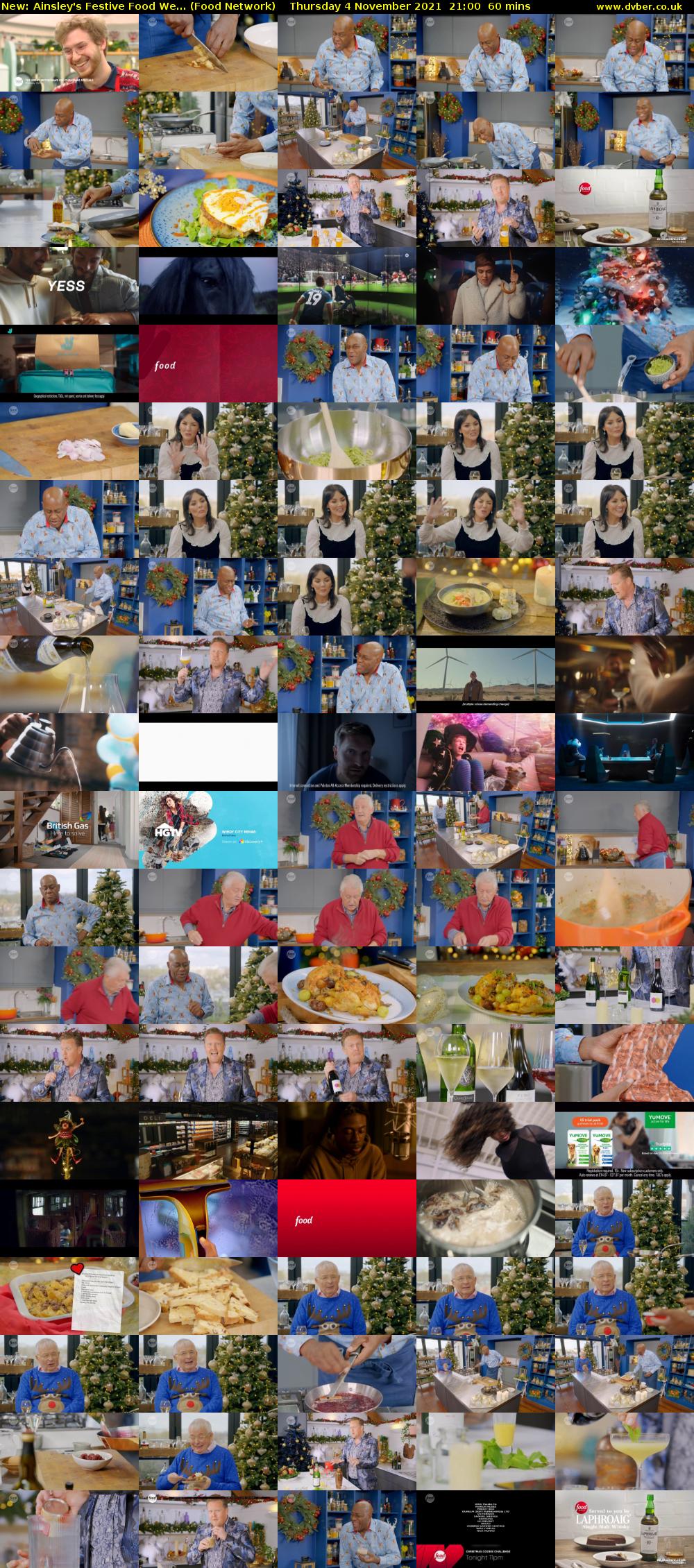 Ainsley's Festive Food We... (Food Network) Thursday 4 November 2021 21:00 - 22:00