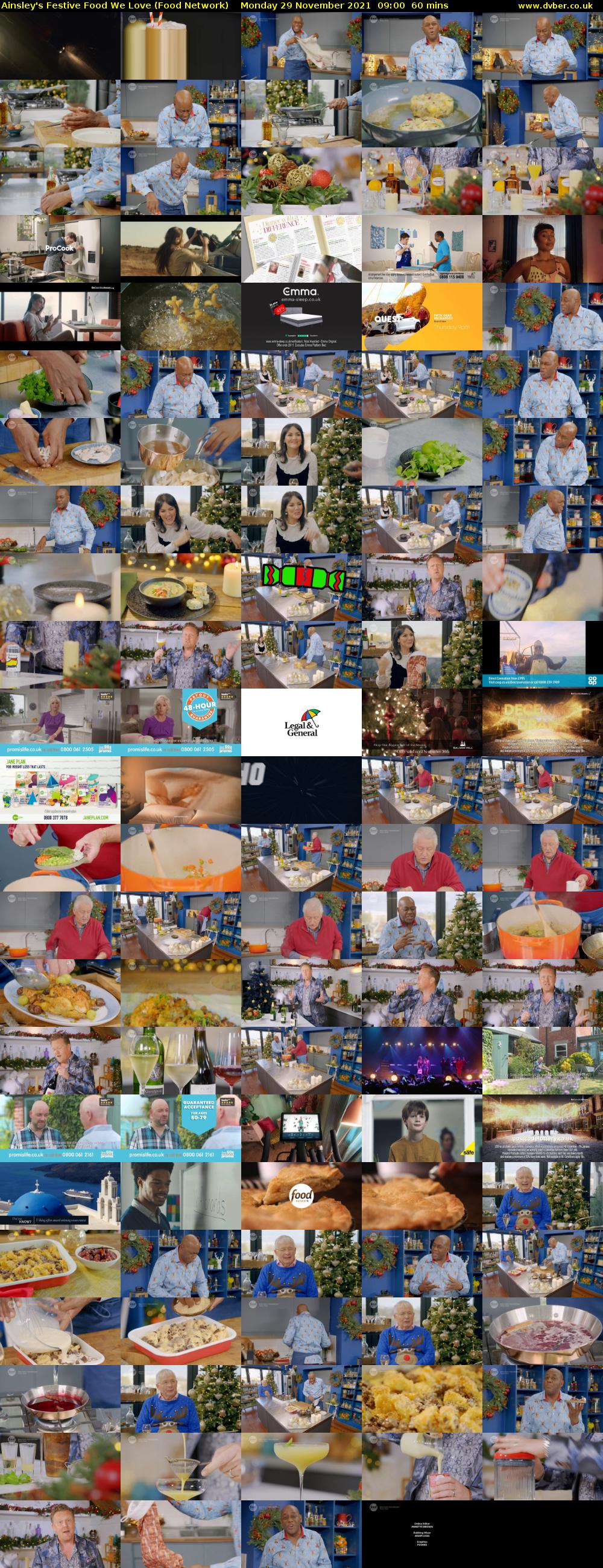 Ainsley's Festive Food We Love (Food Network) Monday 29 November 2021 09:00 - 10:00