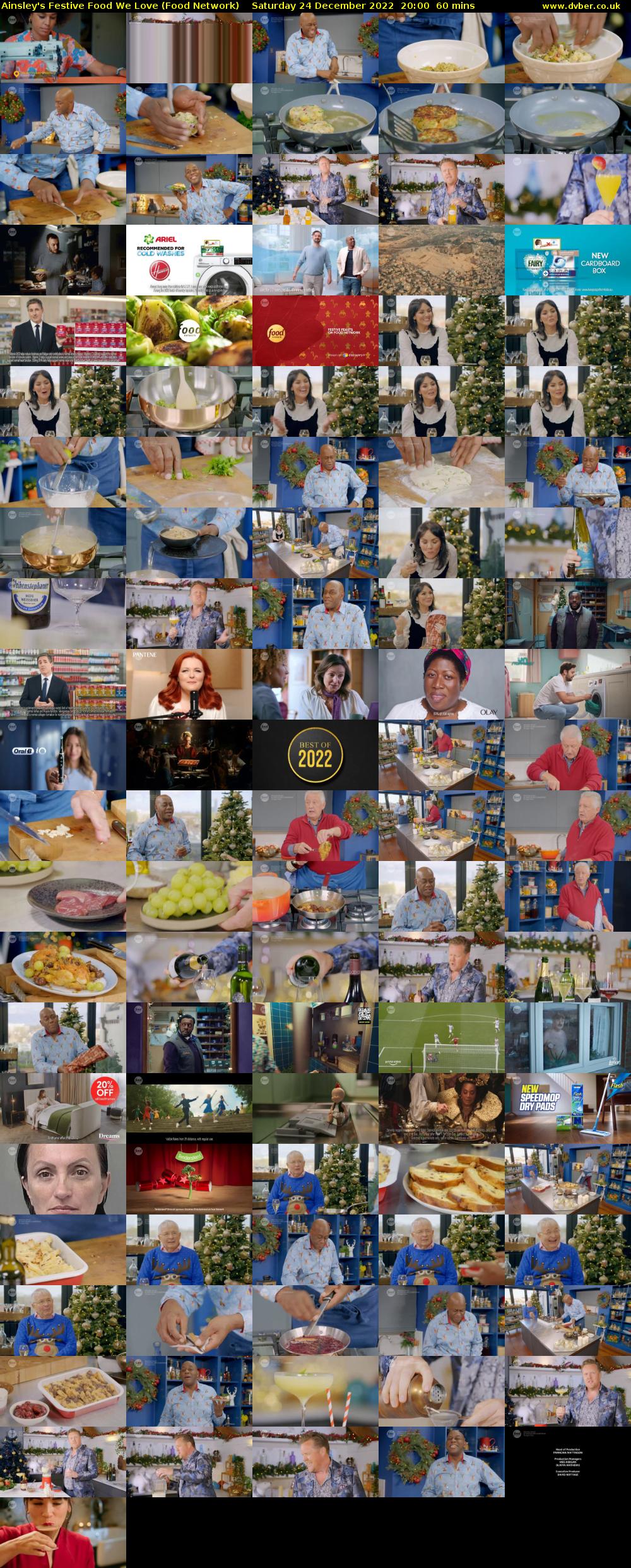 Ainsley's Festive Food We Love (Food Network) Saturday 24 December 2022 20:00 - 21:00