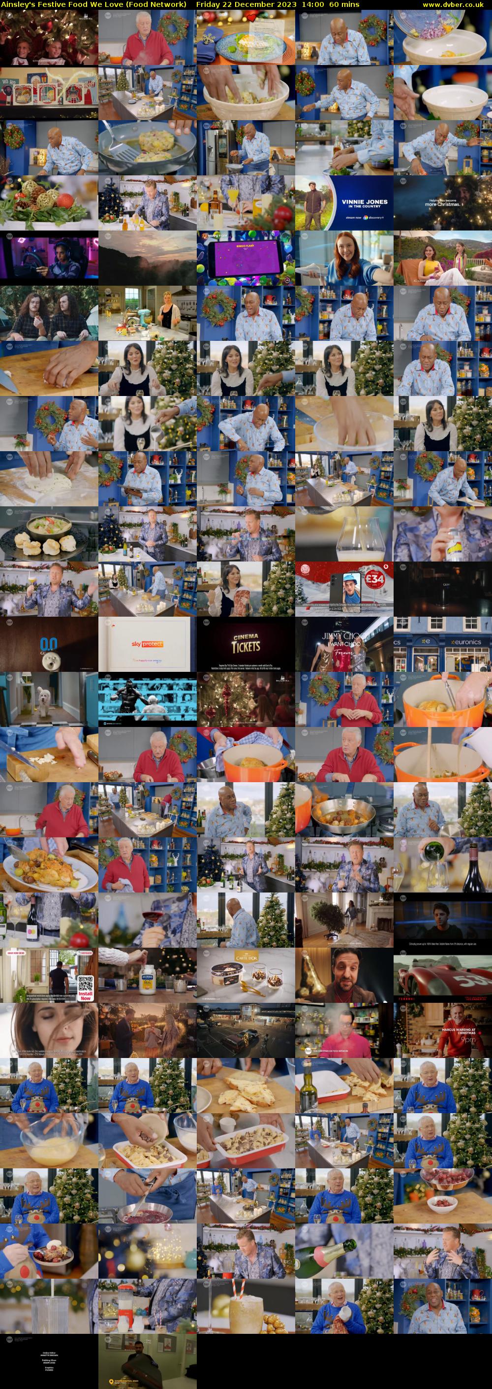 Ainsley's Festive Food We Love (Food Network) Friday 22 December 2023 14:00 - 15:00