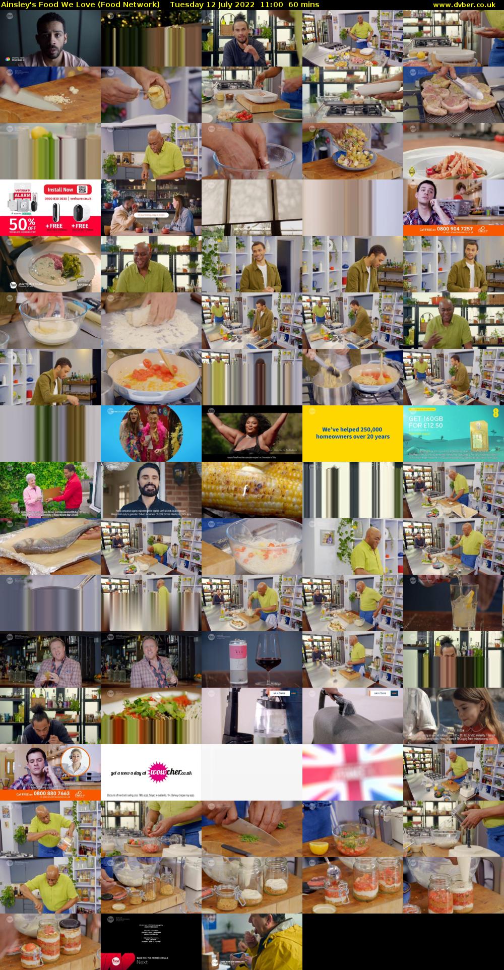 Ainsley's Food We Love (Food Network) Tuesday 12 July 2022 11:00 - 12:00