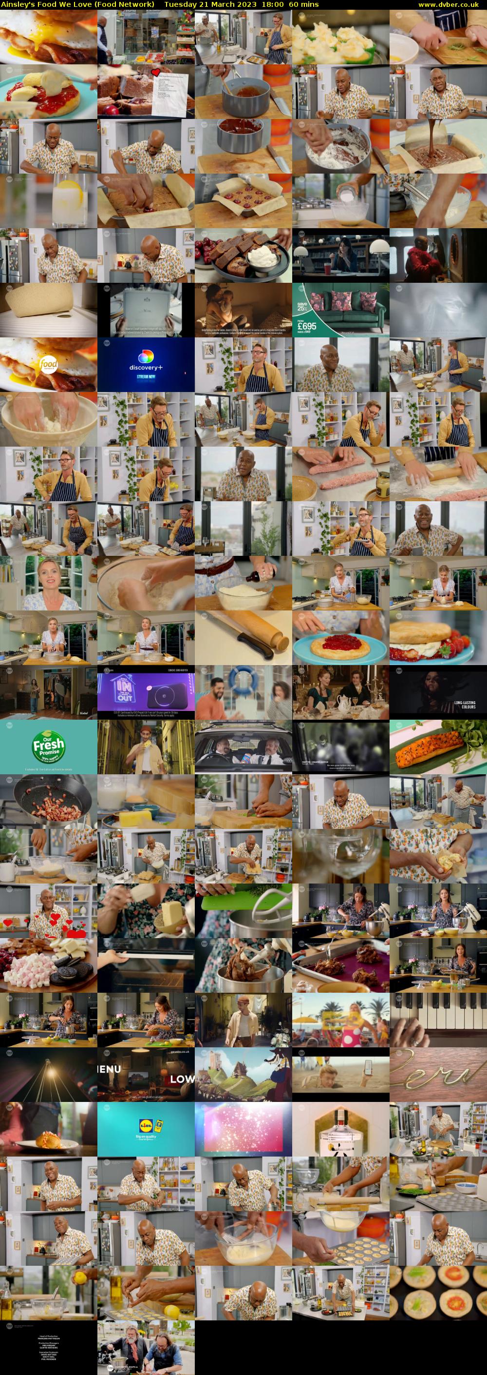 Ainsley's Food We Love (Food Network) Tuesday 21 March 2023 18:00 - 19:00