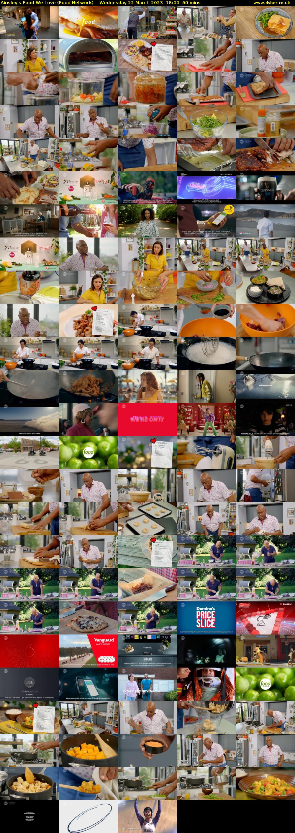 Ainsley's Food We Love (Food Network) Wednesday 22 March 2023 18:00 - 19:00