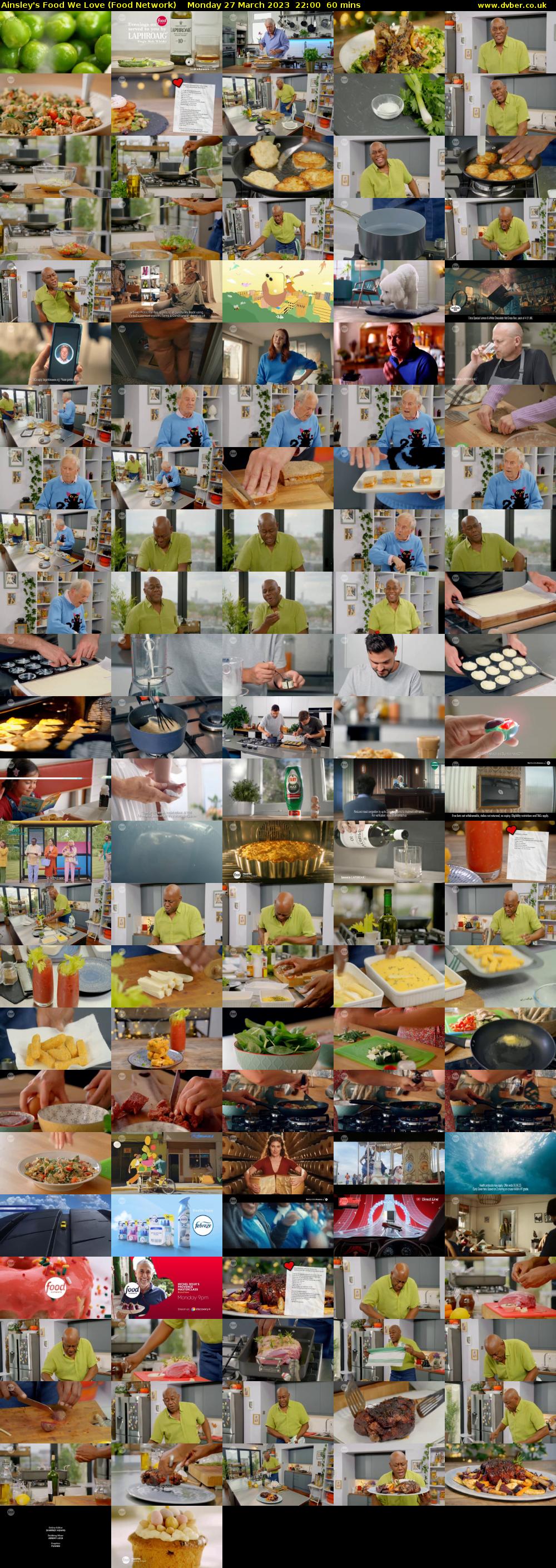 Ainsley's Food We Love (Food Network) Monday 27 March 2023 22:00 - 23:00