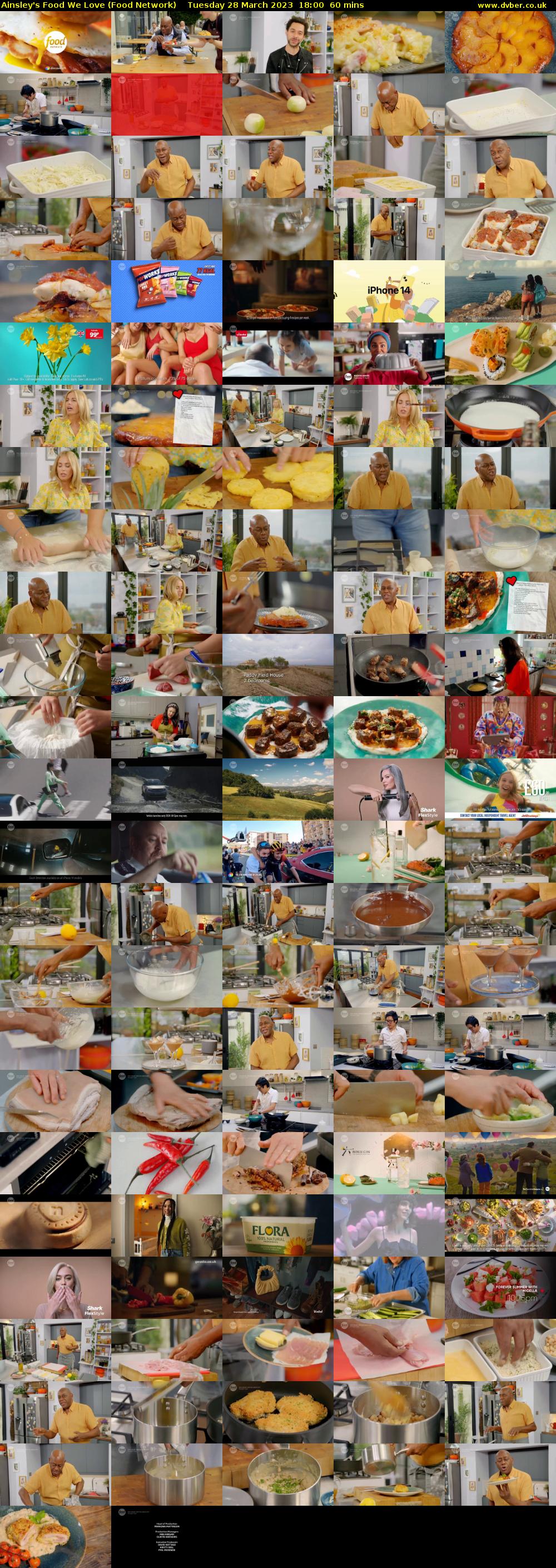 Ainsley's Food We Love (Food Network) Tuesday 28 March 2023 18:00 - 19:00