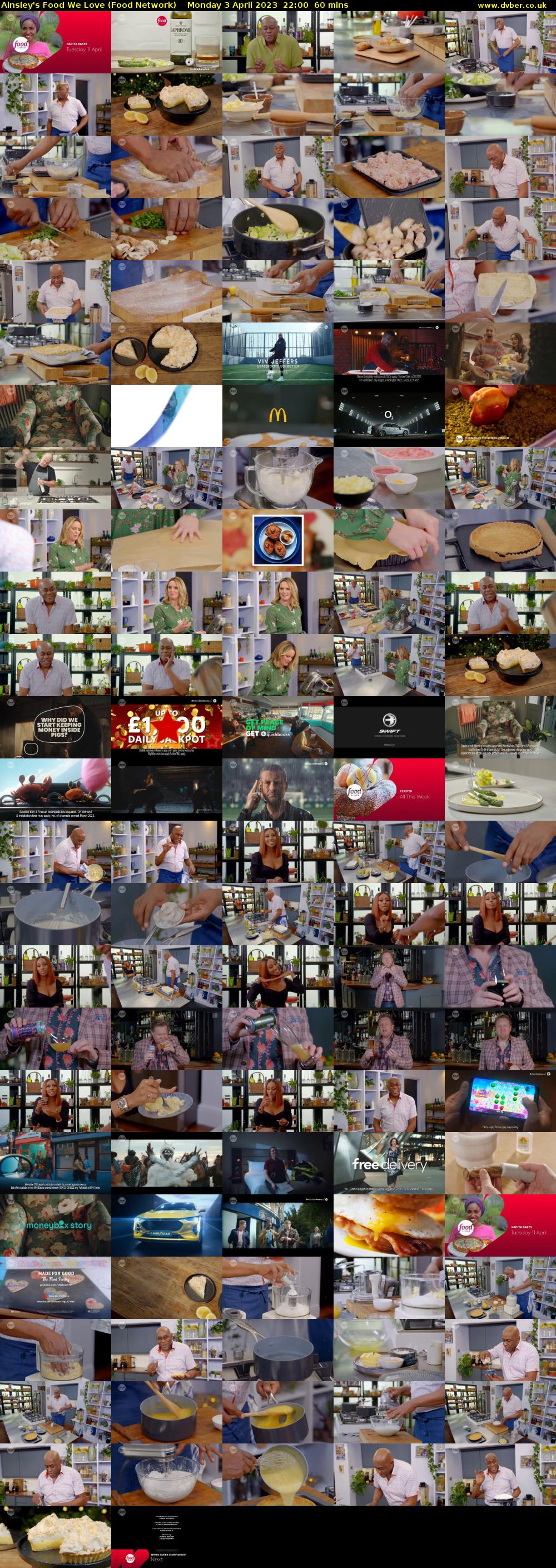 Ainsley's Food We Love (Food Network) Monday 3 April 2023 22:00 - 23:00