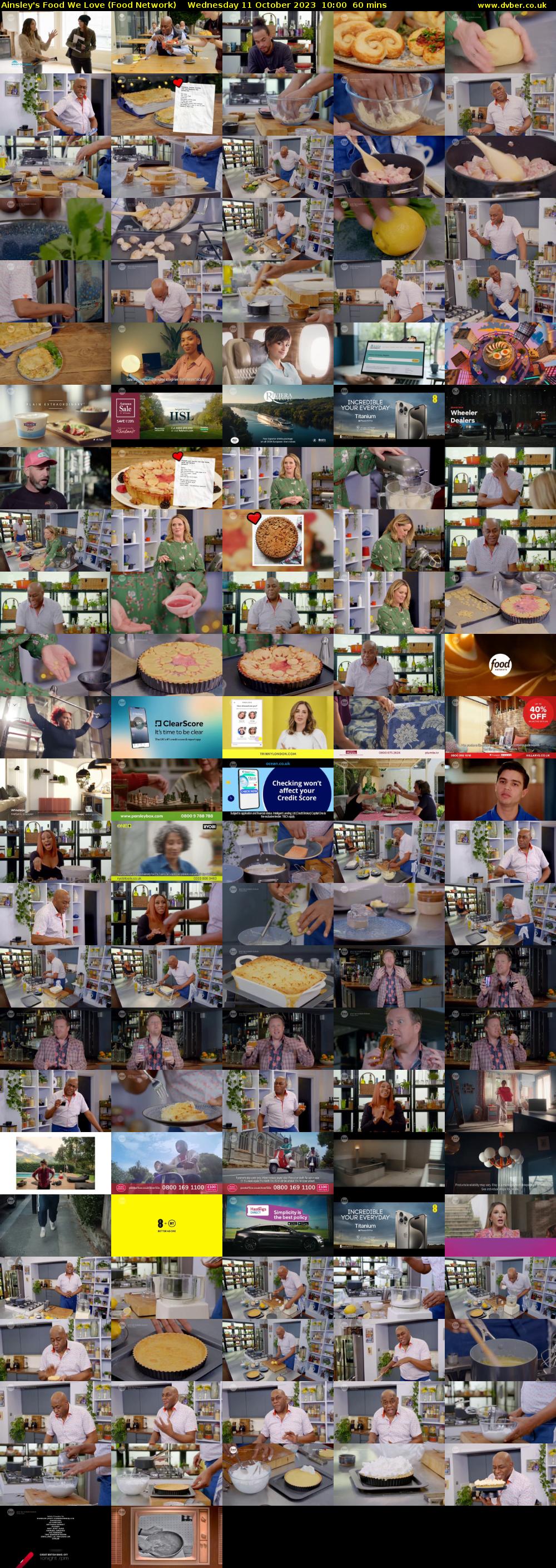 Ainsley's Food We Love (Food Network) Wednesday 11 October 2023 10:00 - 11:00