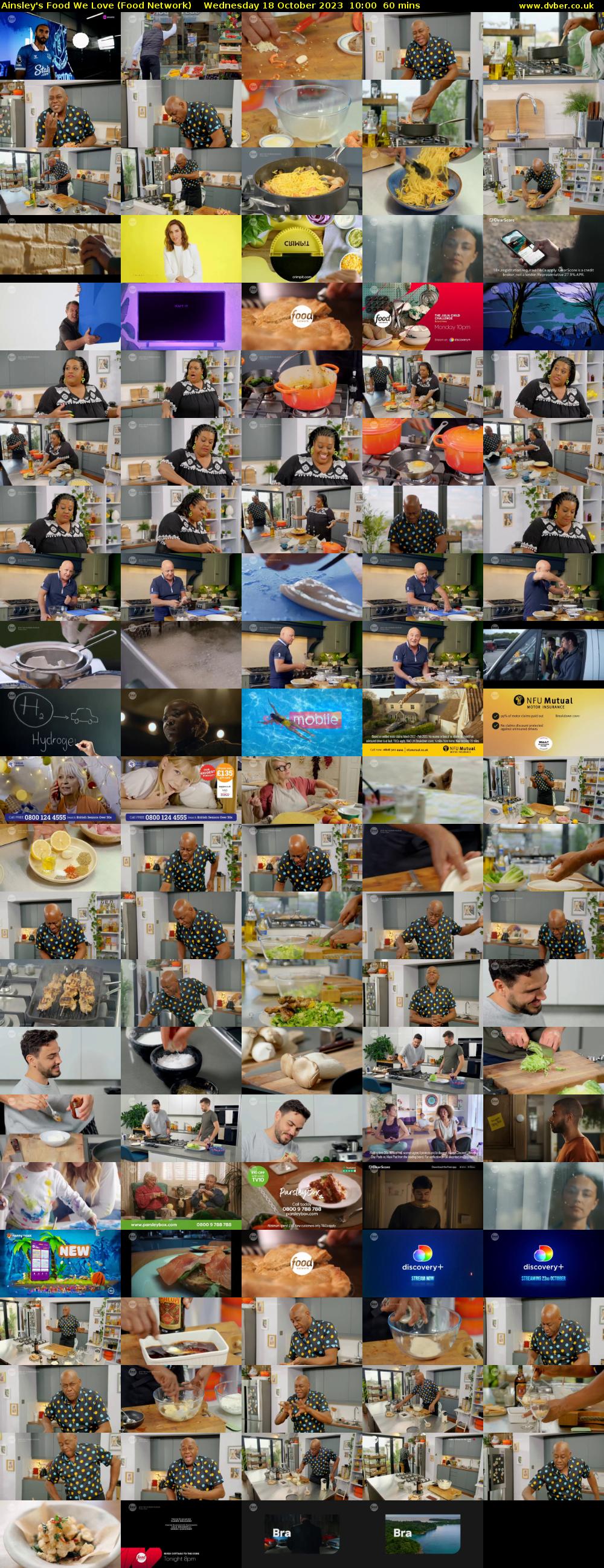 Ainsley's Food We Love (Food Network) Wednesday 18 October 2023 10:00 - 11:00
