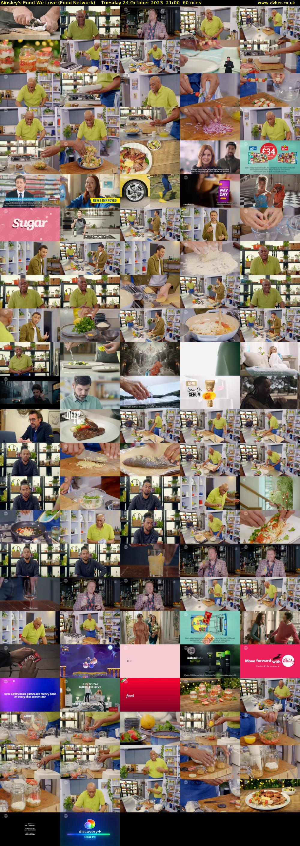 Ainsley's Food We Love (Food Network) Tuesday 24 October 2023 21:00 - 22:00