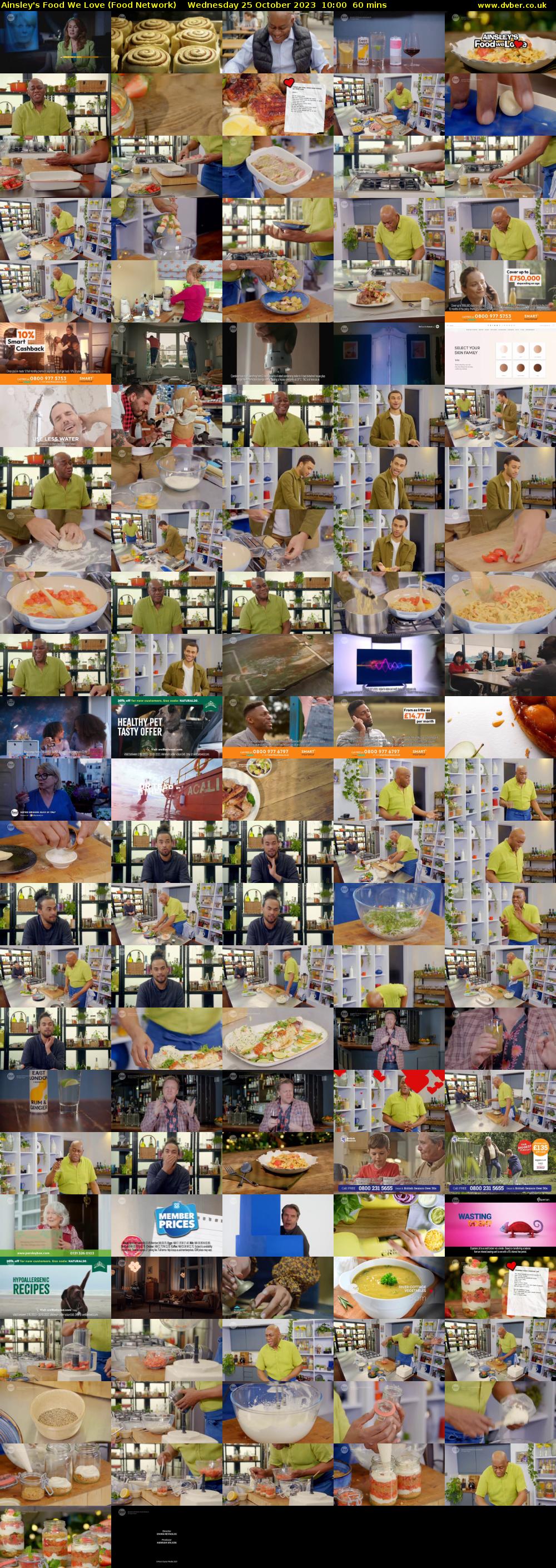 Ainsley's Food We Love (Food Network) Wednesday 25 October 2023 10:00 - 11:00