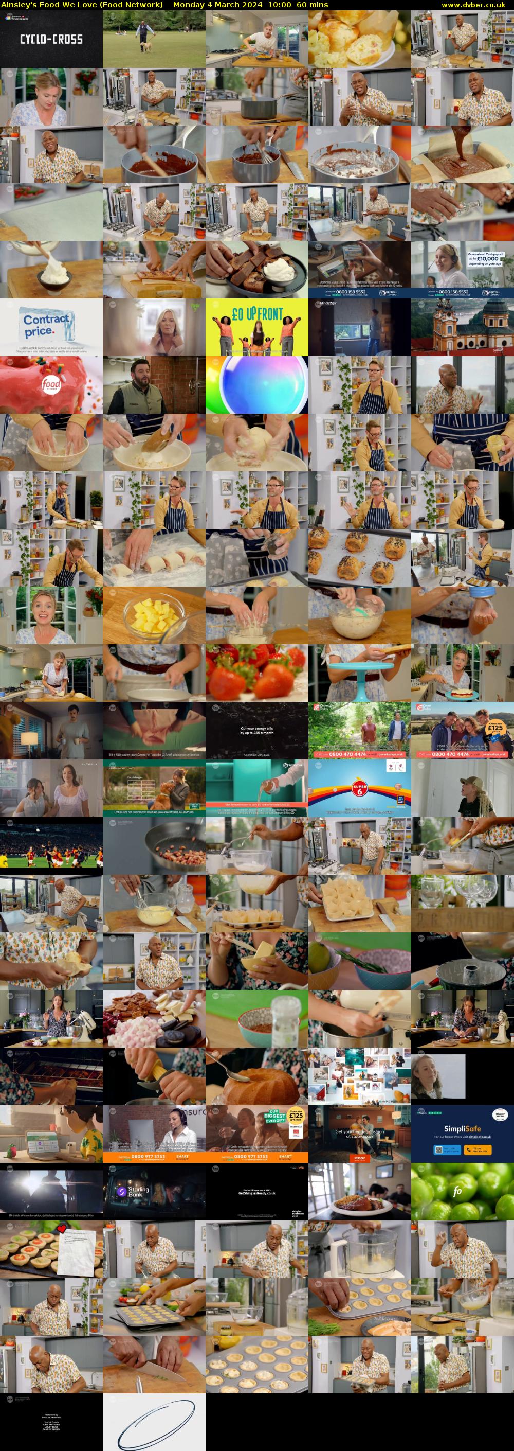 Ainsley's Food We Love (Food Network) Monday 4 March 2024 10:00 - 11:00