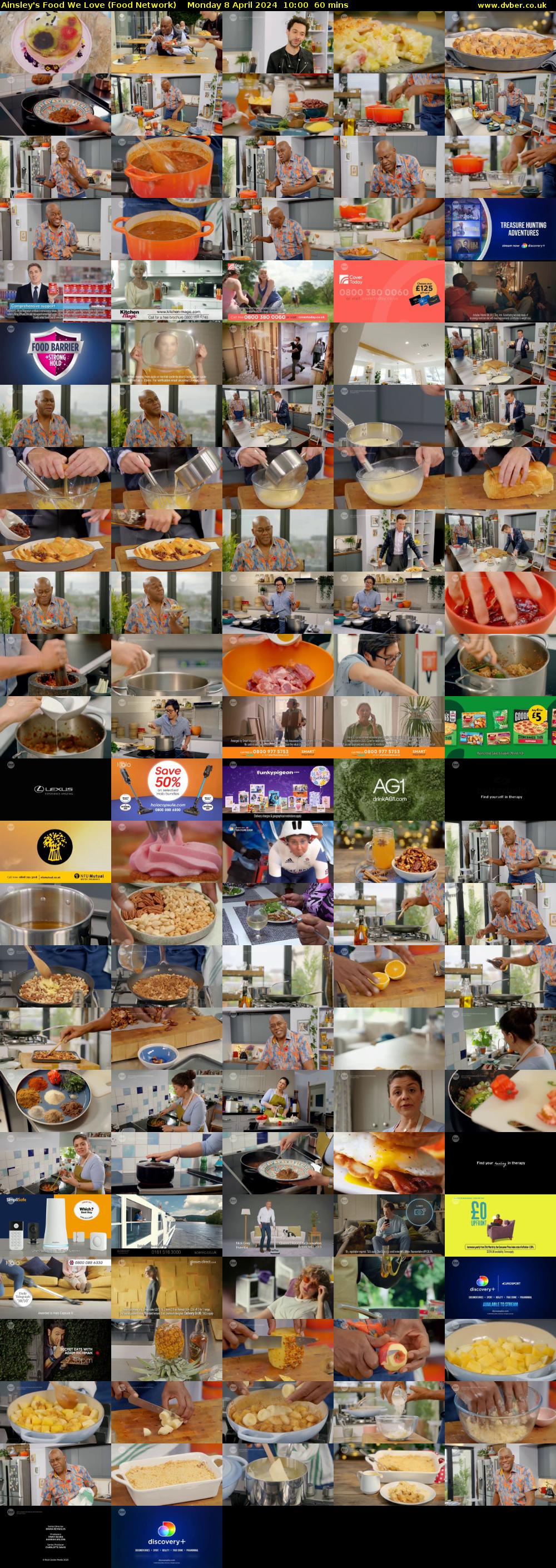 Ainsley's Food We Love (Food Network) Monday 8 April 2024 10:00 - 11:00