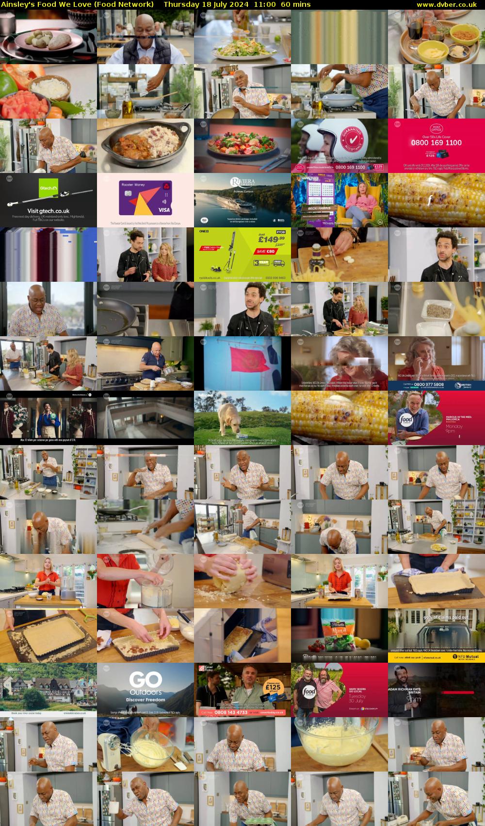 Ainsley's Food We Love (Food Network) Thursday 18 July 2024 11:00 - 12:00