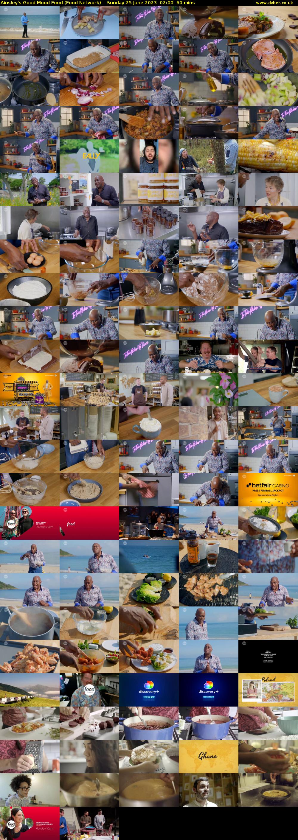 Ainsley's Good Mood Food (Food Network) Sunday 25 June 2023 02:00 - 03:00