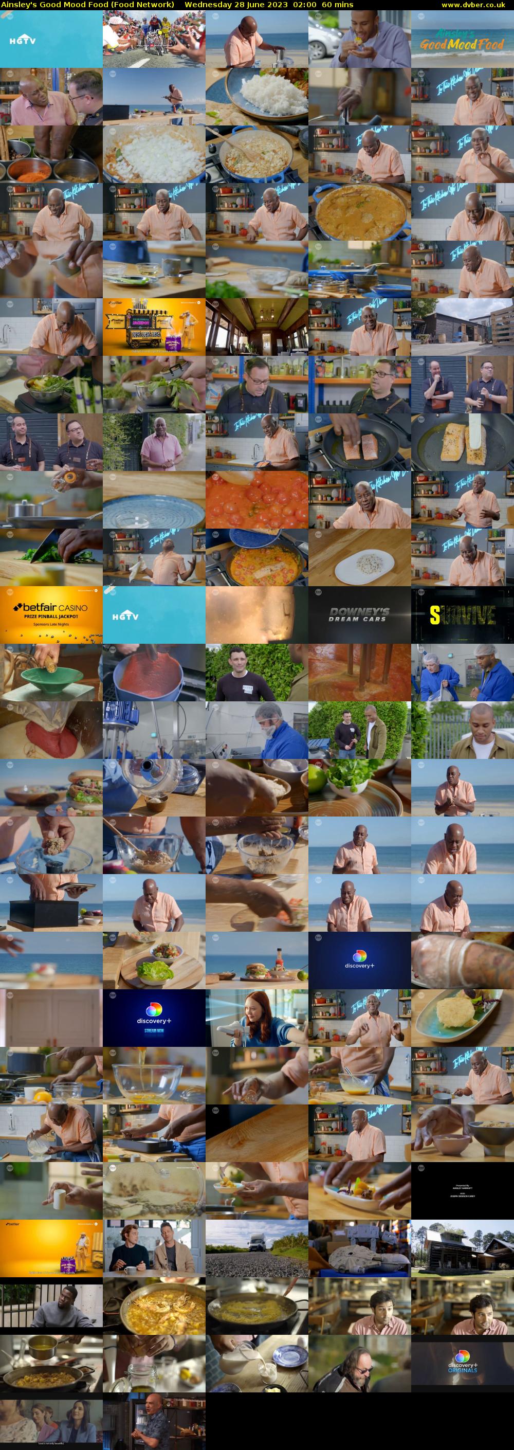 Ainsley's Good Mood Food (Food Network) Wednesday 28 June 2023 02:00 - 03:00