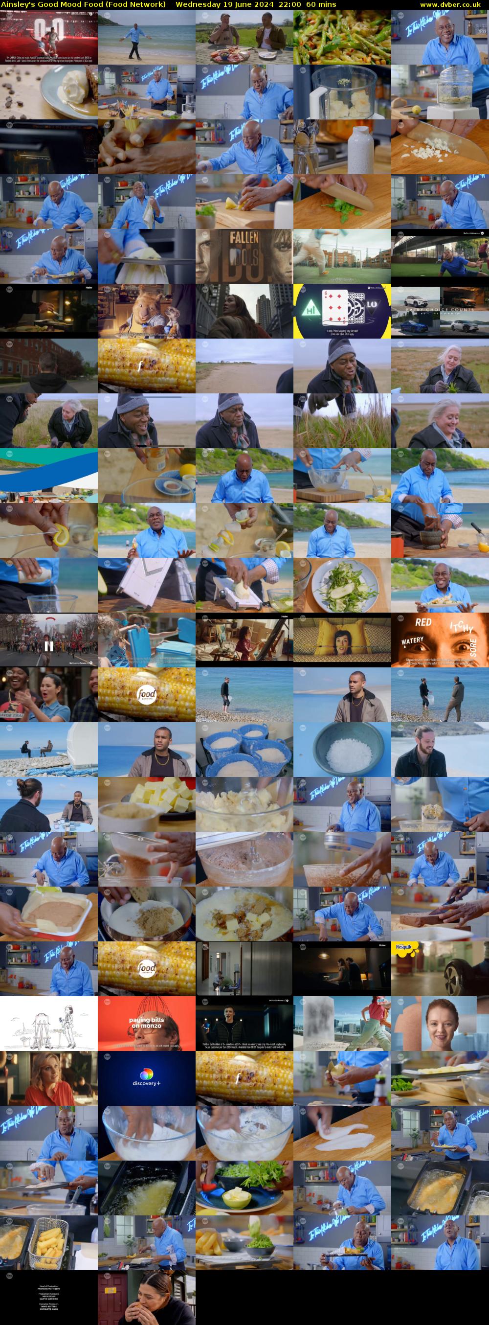 Ainsley's Good Mood Food (Food Network) Wednesday 19 June 2024 22:00 - 23:00