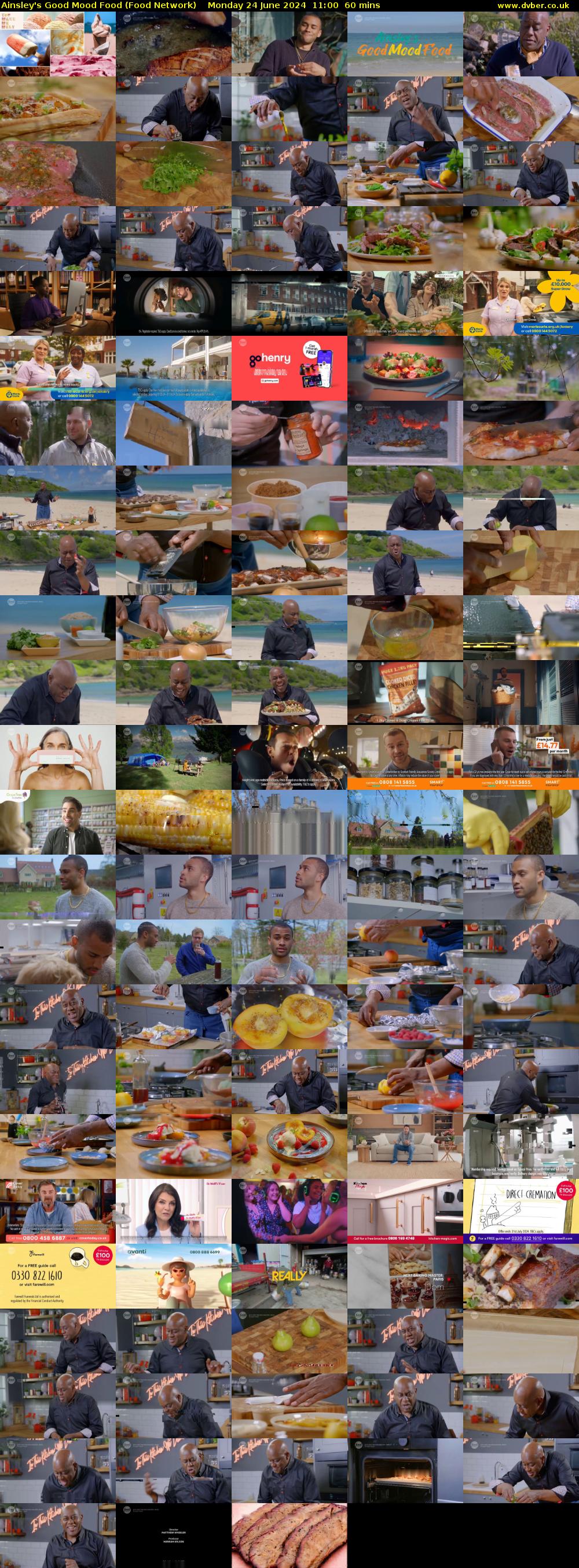 Ainsley's Good Mood Food (Food Network) Monday 24 June 2024 11:00 - 12:00