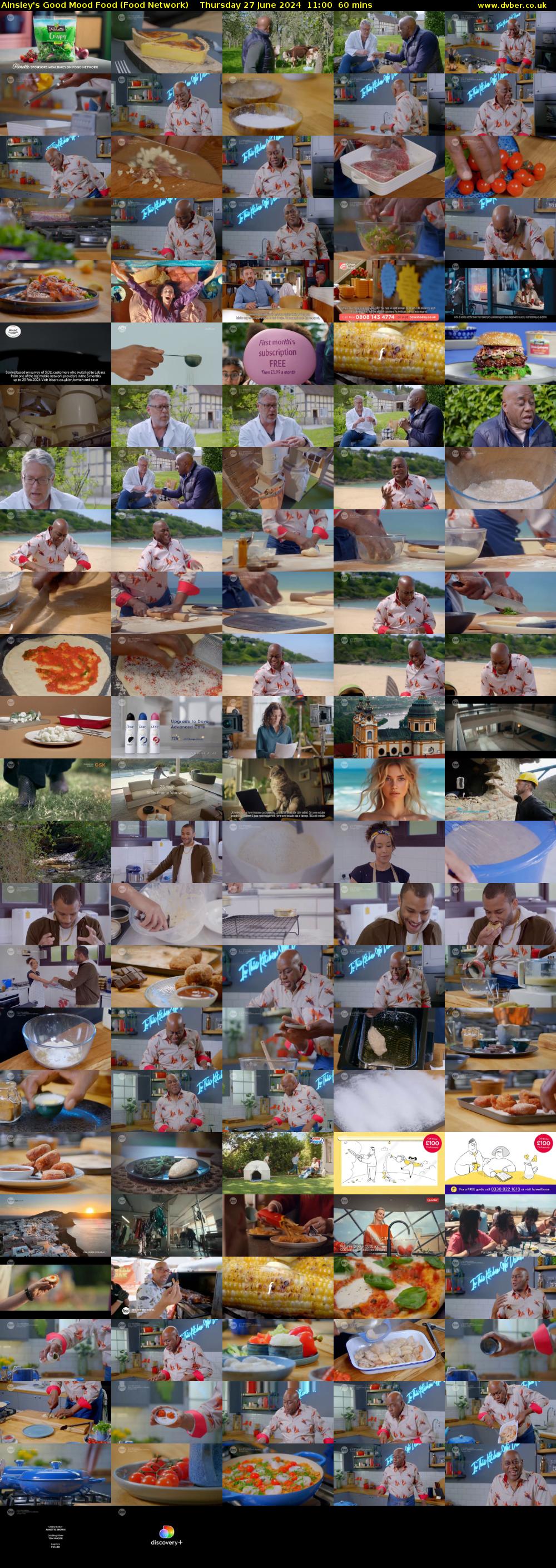 Ainsley's Good Mood Food (Food Network) Thursday 27 June 2024 11:00 - 12:00