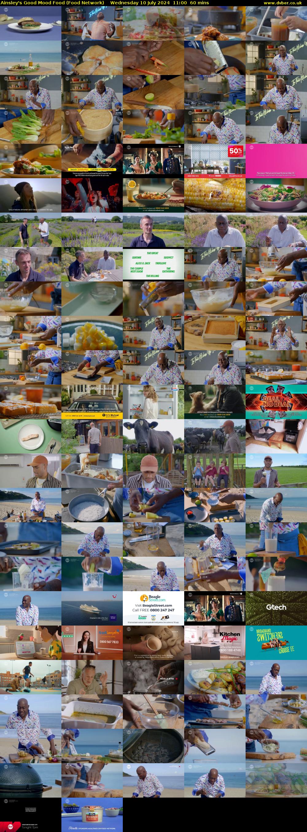 Ainsley's Good Mood Food (Food Network) Wednesday 10 July 2024 11:00 - 12:00