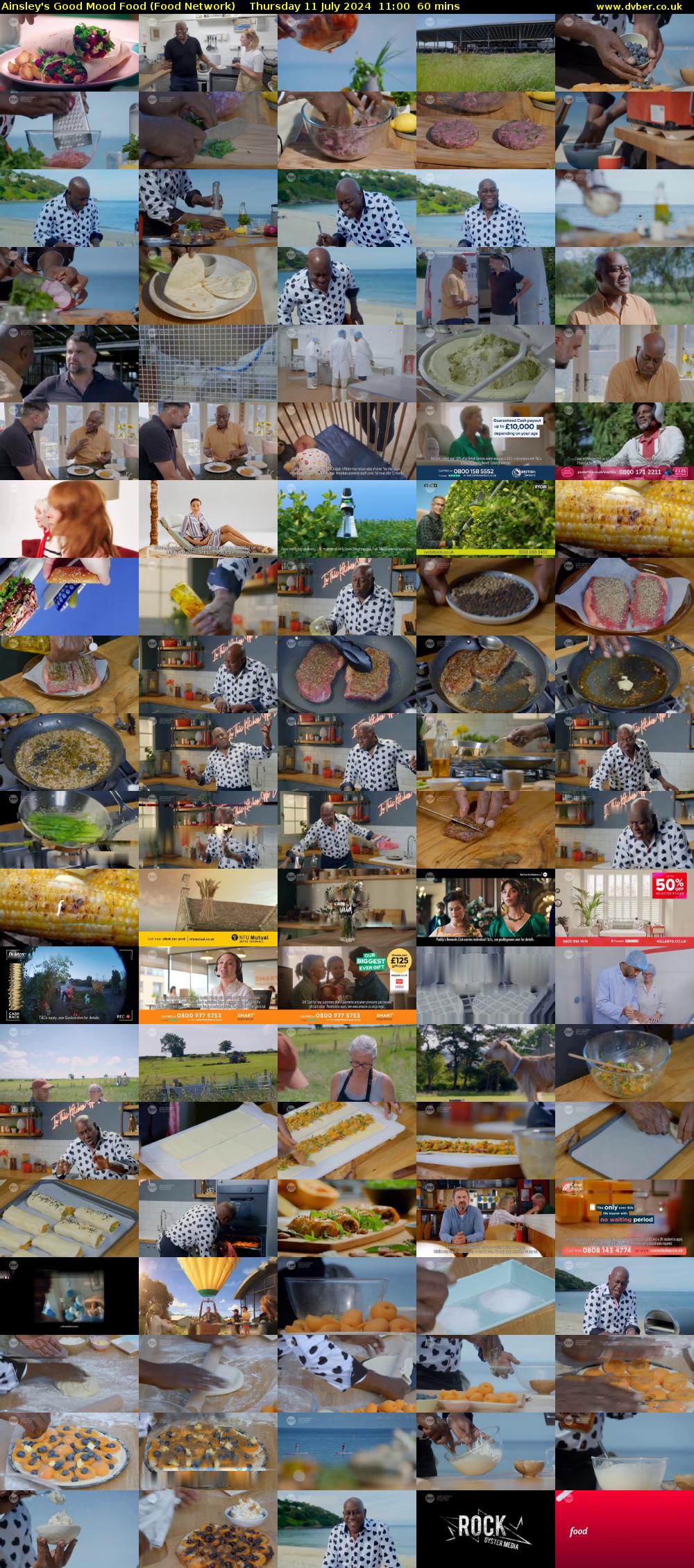 Ainsley's Good Mood Food (Food Network) Thursday 11 July 2024 11:00 - 12:00