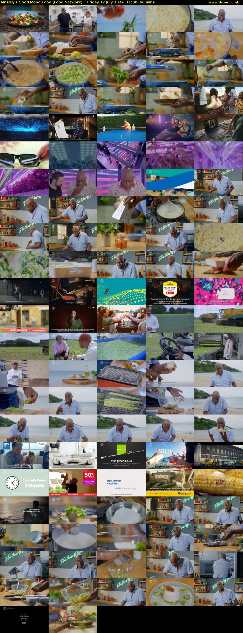 Ainsley's Good Mood Food (Food Network) Friday 12 July 2024 11:00 - 12:00